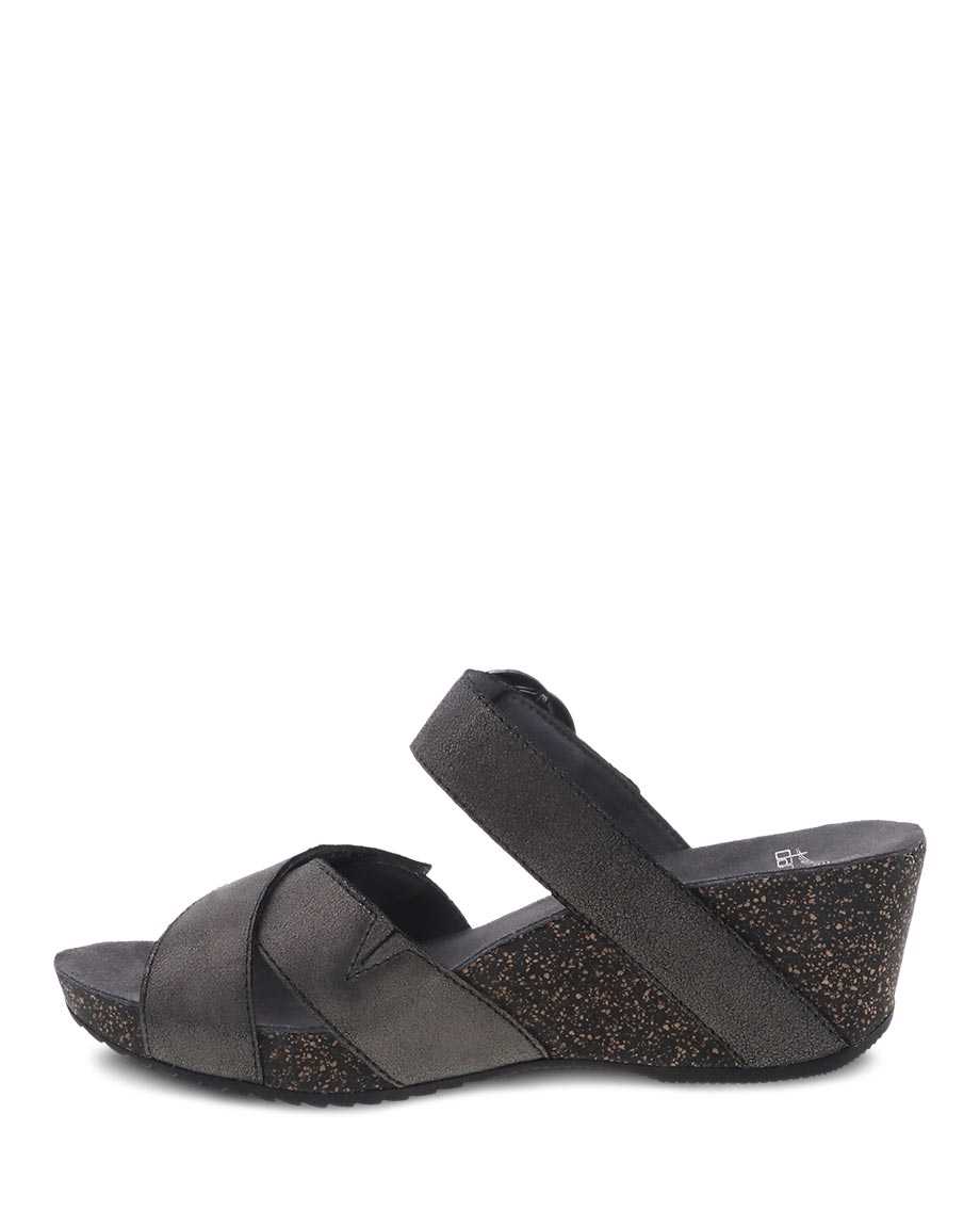 Dansko Susie Suede Women Heels Grey | CA 3658VRT