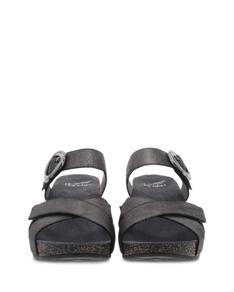Dansko Susie Suede Women Sandals Grey | CA 3776HAG