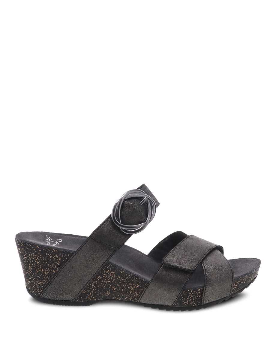 Dansko Susie Suede Women Sandals Grey | CA 3776HAG
