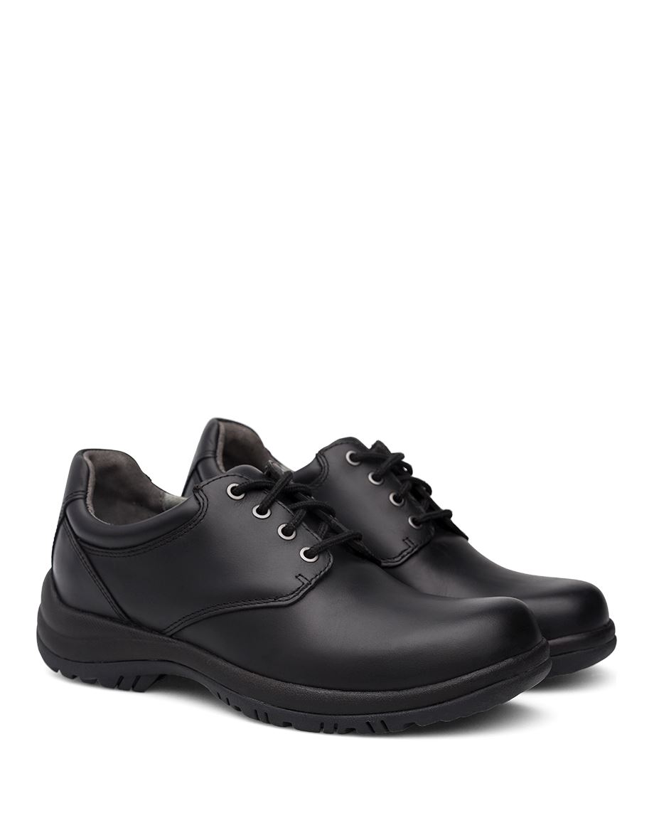 Dansko Walker Smooth Men Dress Shoes Black | CA 3540OKC