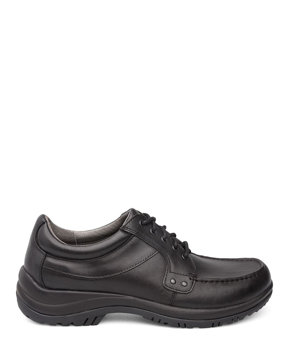 Dansko Wyatt Full Grain Men Dress Shoes Black | CA 3542AHB