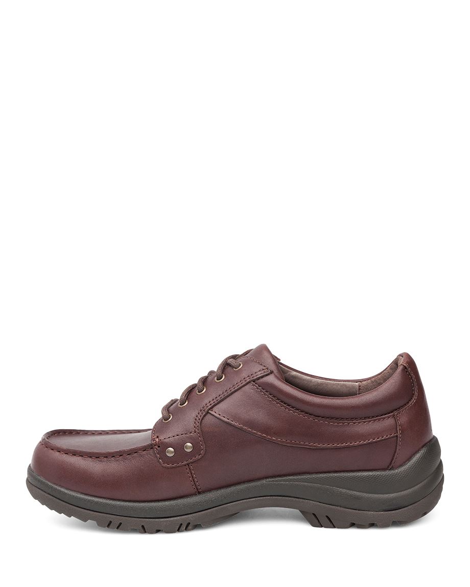 Dansko Wyatt Mocha Full Grain Men Dress Shoes Coffee | CA 3543SGN