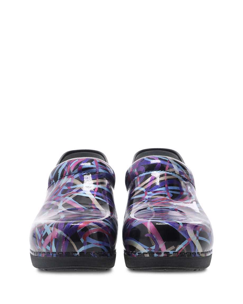 Dansko XP 2.0 Ribbon Patent Women Slip Resistant Shoes Multicolor | CA 3800OKS