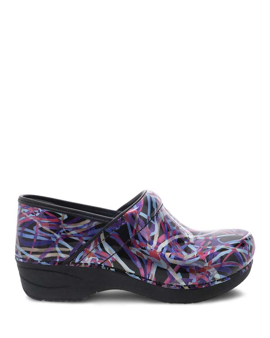 Dansko XP 2.0 Ribbon Patent Women Slip Resistant Shoes Multicolor | CA 3800OKS